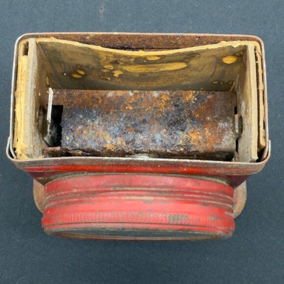 Vintage Red Metal Flashlight Lantern Glass Lens Niagra Junior Guide Light Decor - Picture 9 of 12